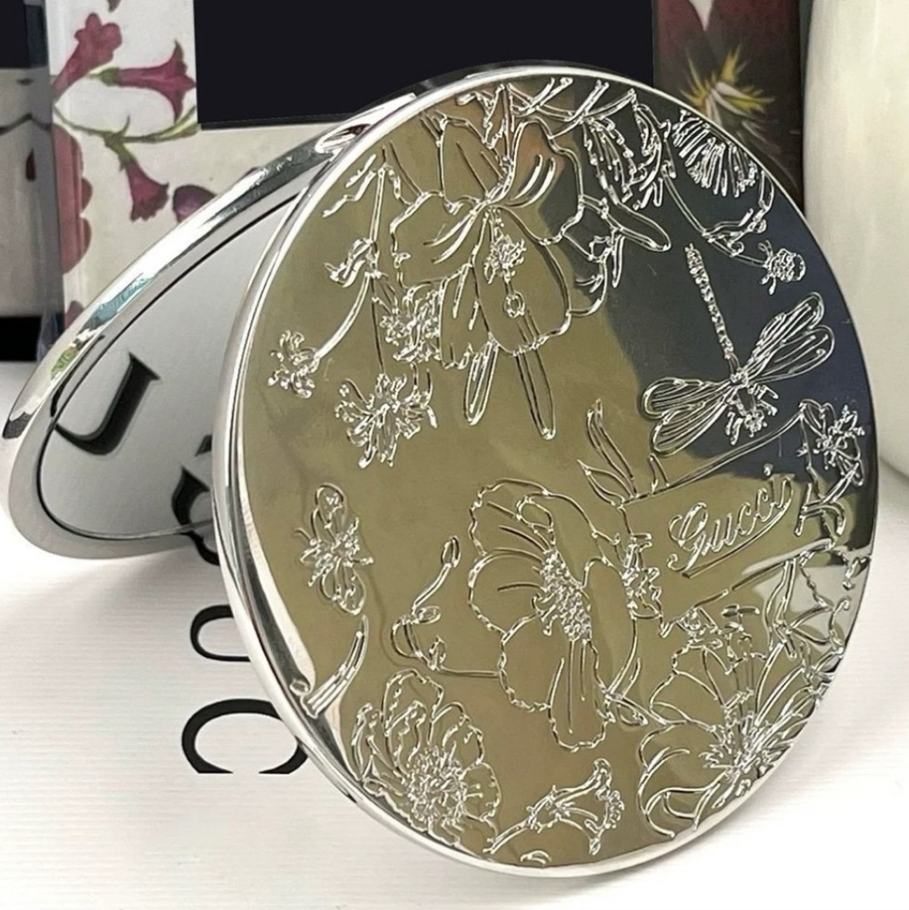 Gucci Floral Compact Mirror